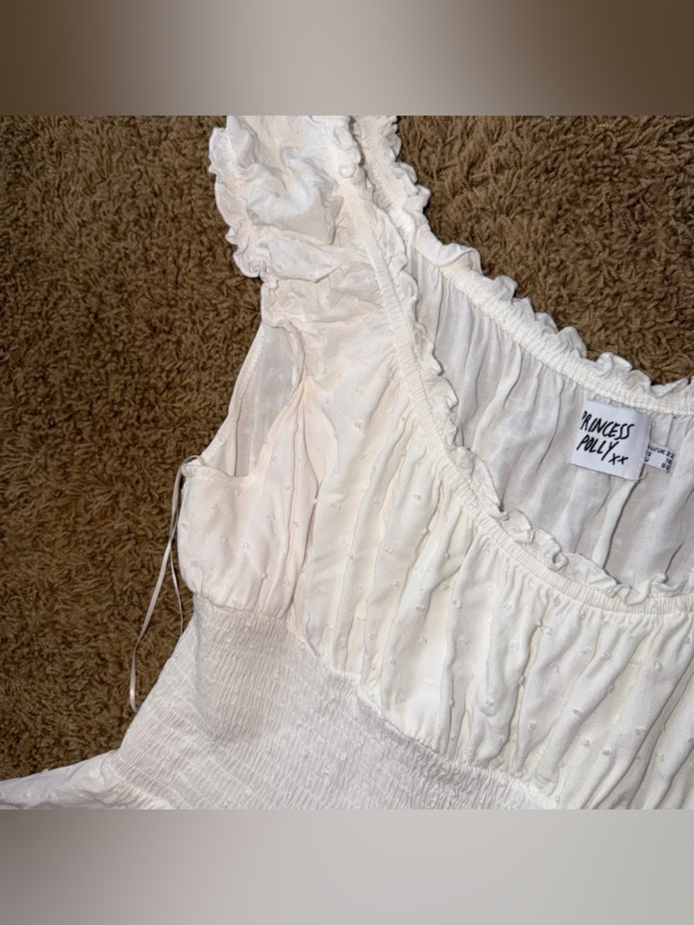 Women’s Princess Polly The Love Galore Romper White Size 18 - Picture 5 of 5